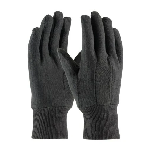 9 Oz Brown Jersey Work Gloves (Dozen)